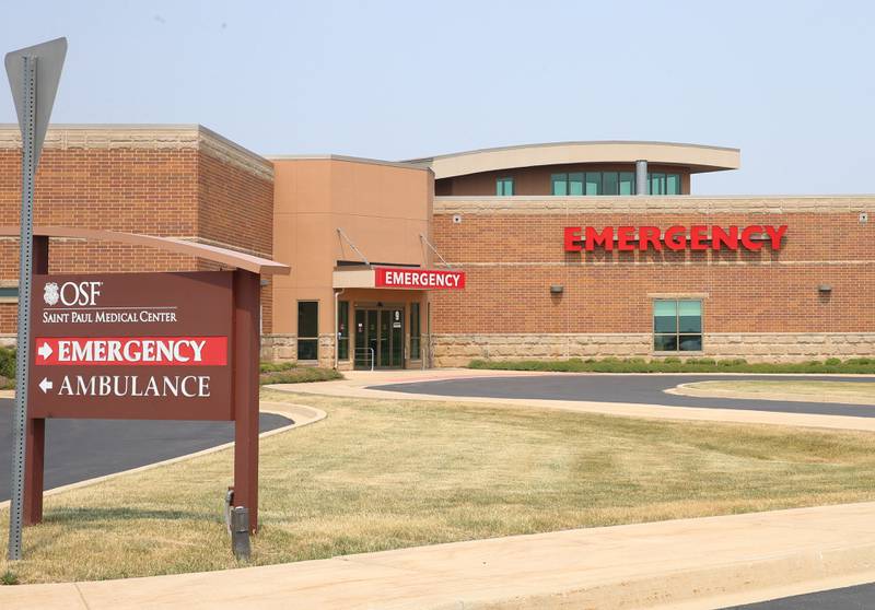 A view of the Emergency department at Saint Paul Medical Center on Tuesday, June 13, 2023 in Mendota. It is located behind the hospital on the south side of the building.