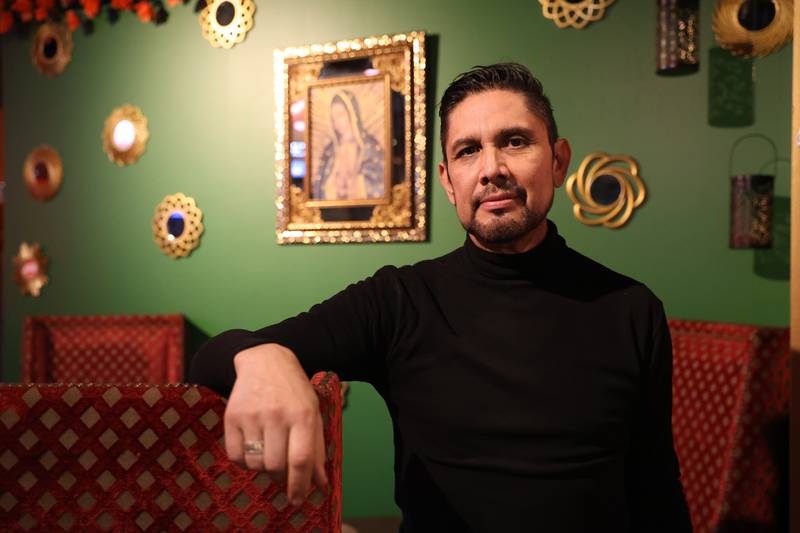 Casa Catrina manager and designer Ricardo Rodriguez poses for a photo at their soft opening on Thursday, Feb. 19, 2026 in Joliet.