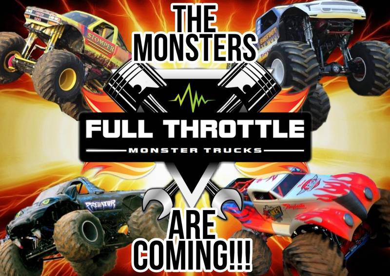 Whiteside County Fair Full Throttle Monster Trucks flyer