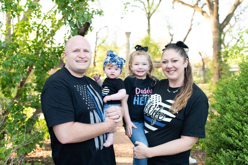 Ali Denault, of Bourbonnais, pictured with her family, represents Kankakee County on the Birth to Five Illinois Statewide Family Leadership Council, which first met in September 2025.