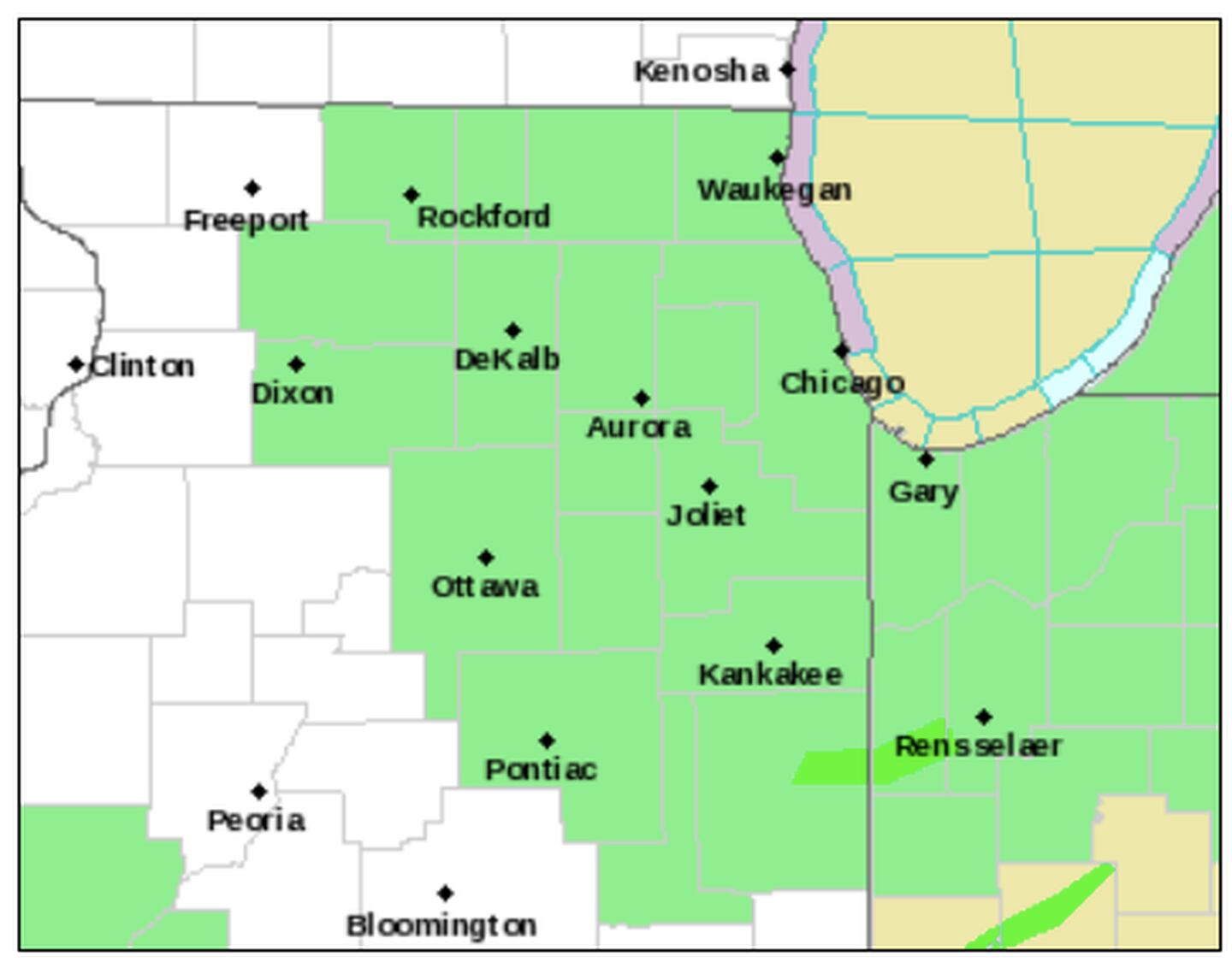 Heavy rains forecast for northern Illinois on Monday, prompting