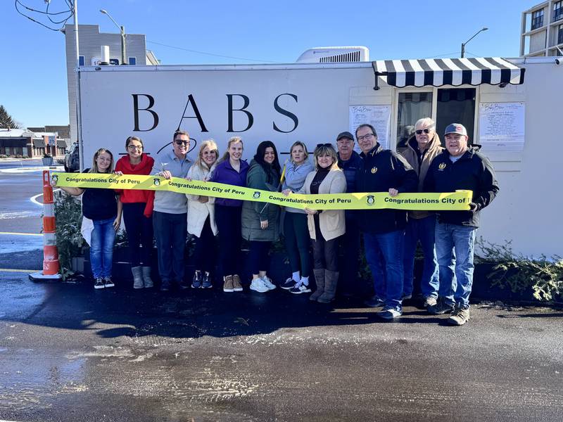 BAB’s  Brew at 2130 Fourth St. in Peru served its first cup of coffee on Thursday. 
The coffee shop celebrated the opening with a ribbon-cutting attended by friends, family, public officials and patrons.