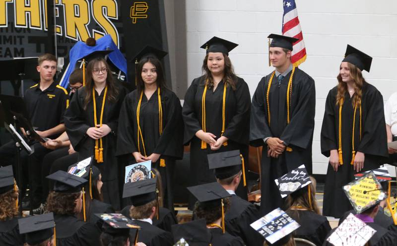 Putnam County graduates are honored for being the top ten in the class during the Class of 2023 graduation ceremony on Sunday, May 21, 2023 at Putnam County High School.
