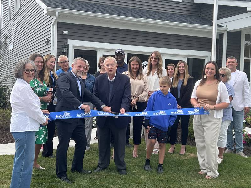 The Batavia Chamber of Commerce, city of Batavia officials and others celebrated Pulte Homes new Ashton Ridge subdivision with a ribbon cutting on Aug. 27, 2025.