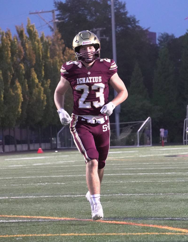 St. Ignatius' Vinny Rugai set the program's career and single-game rushing records against De La Salle on Friday. Photo courtesy Johnny Simoncic