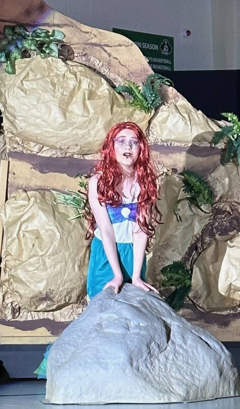 Ella Sokol played the role of Ariel in St. Michael the Archangel Catholic School's performance of "The Little Mermaid Jr."