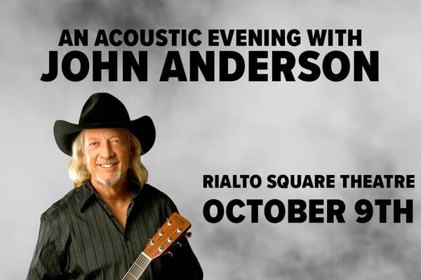 Country music singer John Anderson to perform at Rialto Square Theatre 