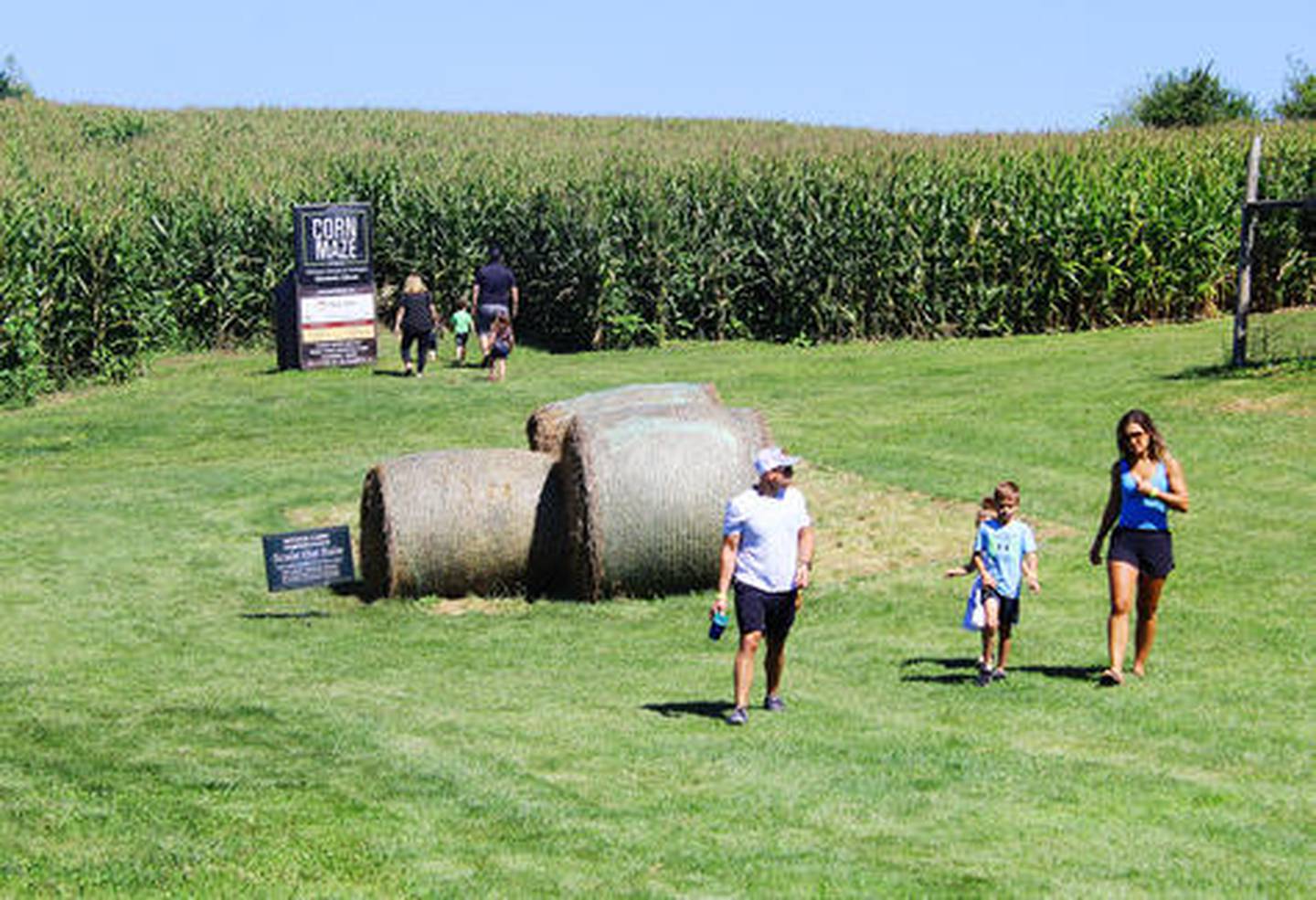 Customers enjoy a day of fun Sept. 1, 2024 at Dittmar Farms and Orchard in rural Elizabeth.