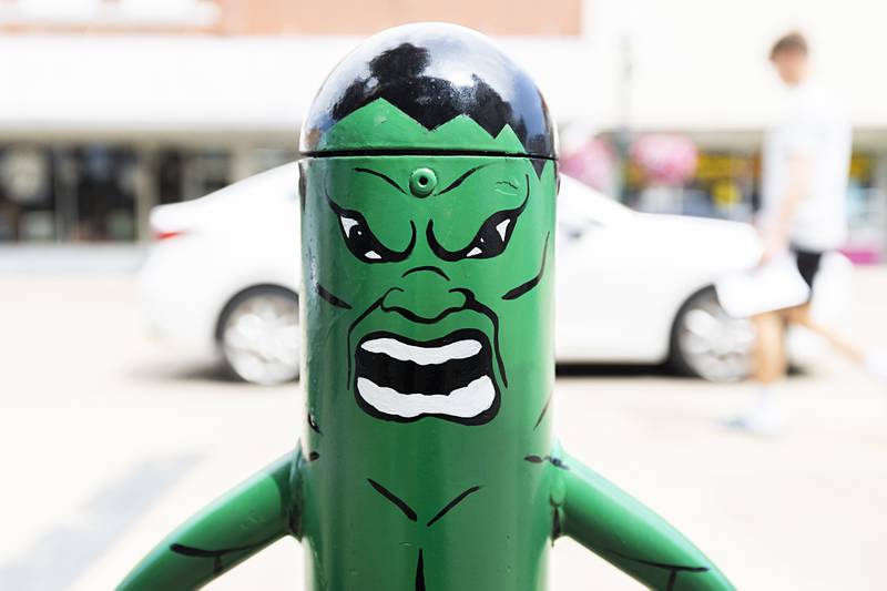 Reuter is particularly pleased with the growl on the face of the Hulk.