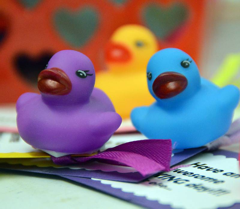 Crocheted items, jewelry, ceramics and other student-made arts and crafts that will be available at the Illinois Valley Community College Art Club’s Valentine’s Day sale Thursday, Feb. 13.