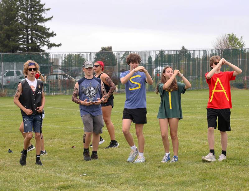 The Kaneland Marching Knights practice during band camp on Friday, August 2, 2024 in Maple Park.