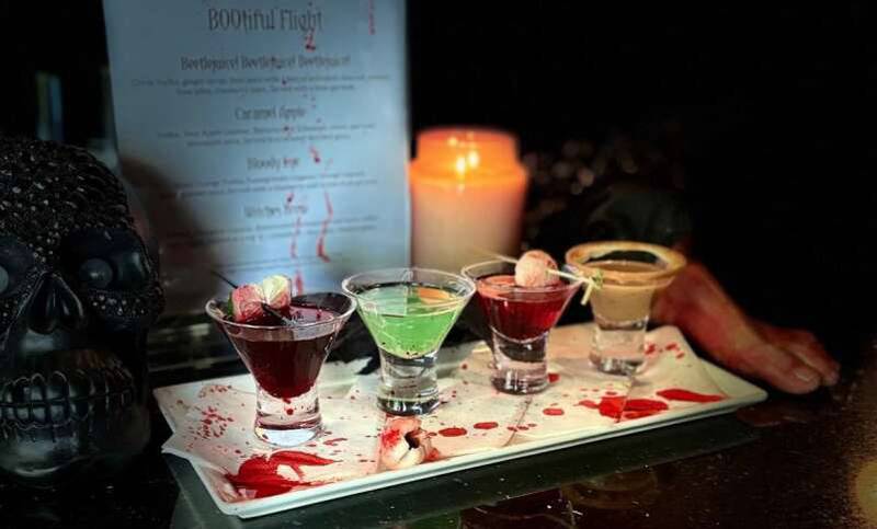 Try a Boo-tiful Flight of martinis at Martini Room in Elgin.