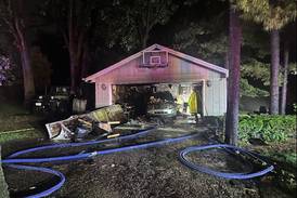 Lake in the Hills garage fire caused by lightning strike Thursday