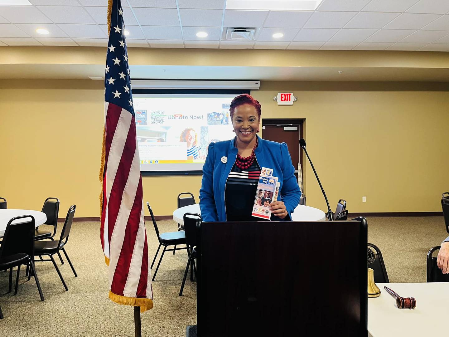 Kishwaukee United Way executive director Michele Vaughn poses with some informational brochures. The United Way chapter is preparing to launch a new initiative in connection with the existing 211 referral helpline called “From Surviving to Thriving.” The helpline is a hybrid bridge resource for the underserved, underemployed and undereducated offering immediate assistance within three focus areas: education, health and income.