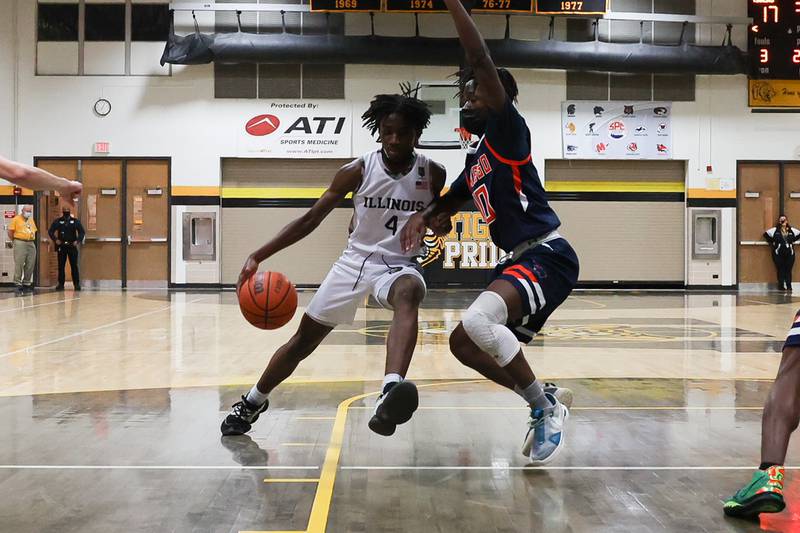 Joliet West's Toby Onyekonwu makes a move to the paint against Oswego.Tuesday, Jan. 11, 2022 in Joliet. Onyekonwu scored a game-high 36 points.