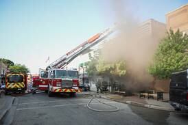 Photos: Fire at paint store in downtown Crystal Lake