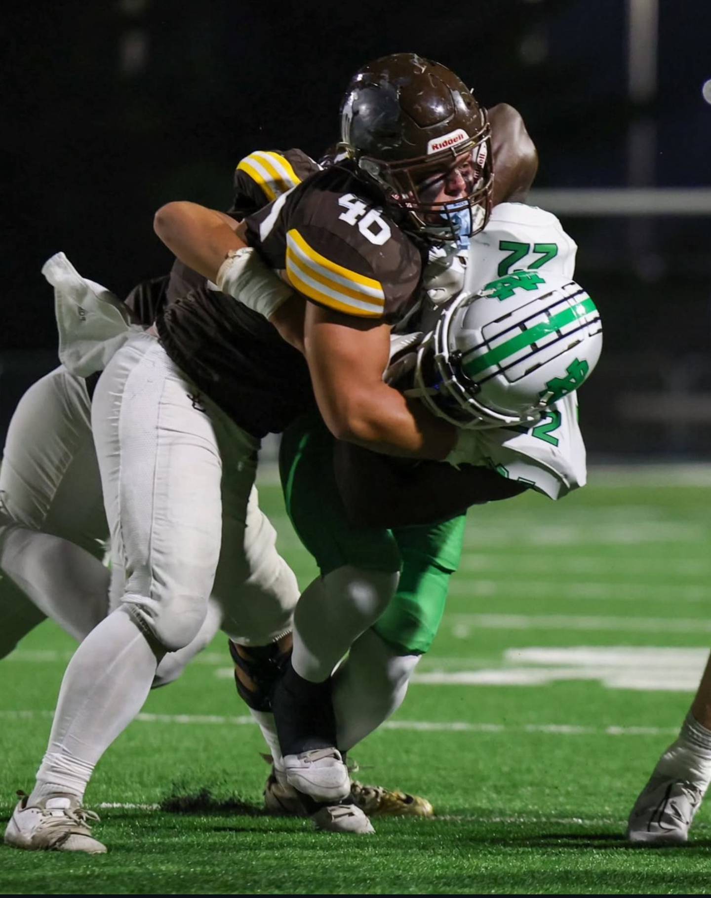 Joliet Catholic's Derrick Pomatto makes a tackle against Niles Notre Dame.