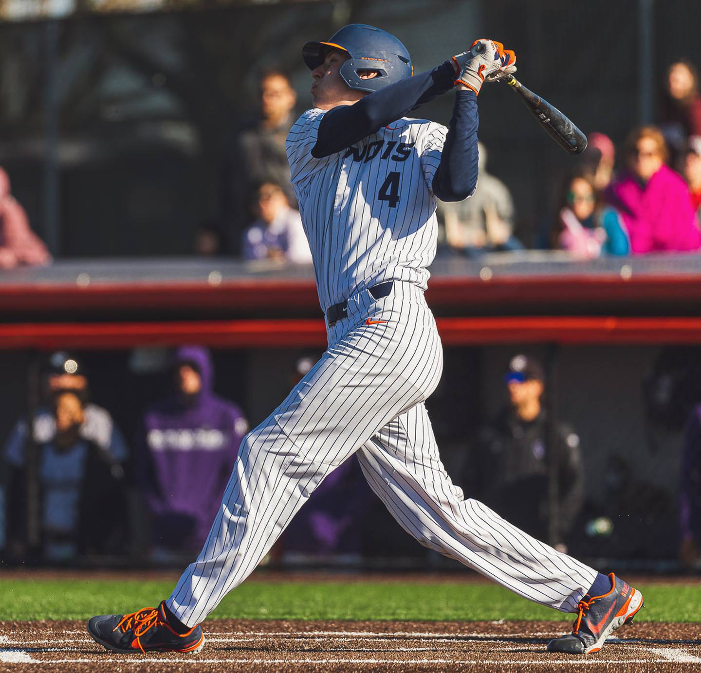 Cam McDonald (4) of the Illinois Fighting Illini during the game between the Northwestern Wildcats and the Illinois Fighting Illini at Illinois Field. The Illini walked off, winning 11-6. Photo courtesy Andy Wenstrand, U of I.