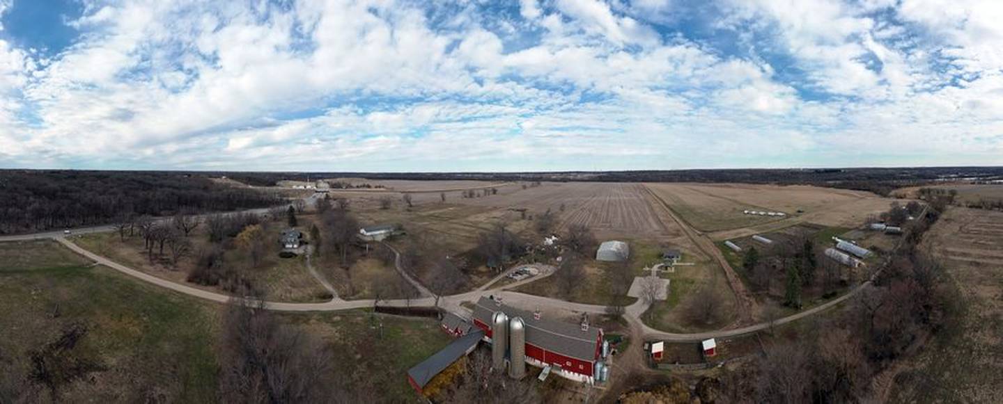 The All Grass Farms, located within the Brunner Family Forest Preserve, on Wednesday March 8, 2023 in Dundee Township. County forest preserve and conservation districts are charged with restoring land to the natural prairie and woodland of Illinois -- but it's a slow and costly process. As a result, large swaths of district land are temporarily being leased out to farmers. Agricultural ecologists say there's a way to get a head start on restoring the land through regenerative and sustainable farming practices, and some believe the practices might even be the key to fighting climate change.