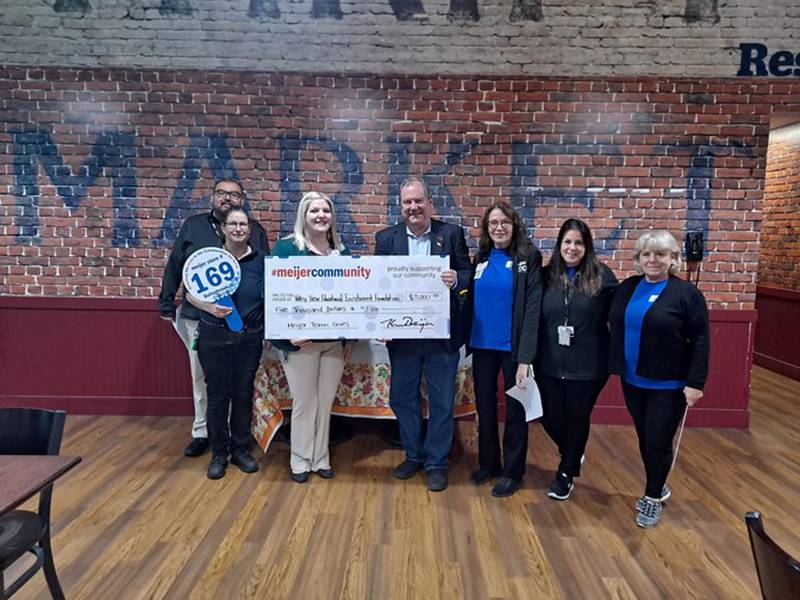 Employees of the Meijer store in Bolingbrook recently donated $5,000 to the Valley View Educational Enrichment Foundation.