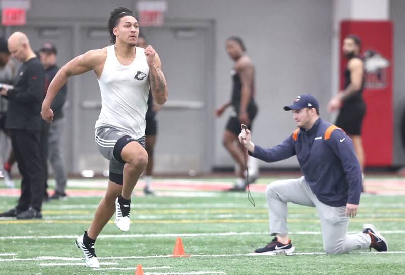 Photos Local football players pursue NFL dreams at NIU pro day Shaw