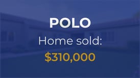 Sale closed in Polo: $310,000 for a single-family home