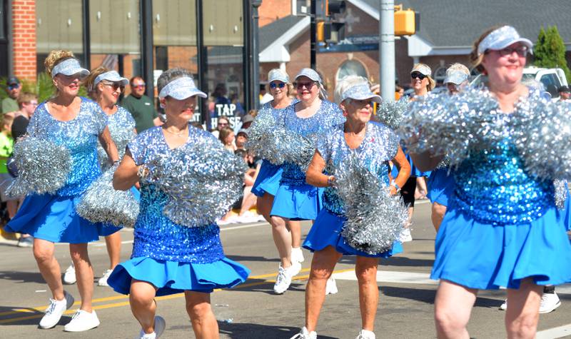 The "Dancing Grannies" of Milwaukee, Wisconsin, were a crowd favorite at the Harvest Time Parade held during the Autumn on Parade festival in Oregon on Sunday, Oct. 5, 2025.