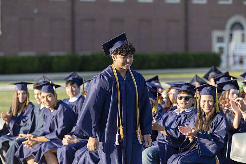 Science Department award winner Vincent Nguyen is recognized at Sterling High’s graduation ceremony Friday, May 26, 2023.