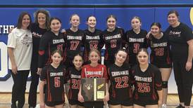 Holy Family seventh grade volleyball team advances to state