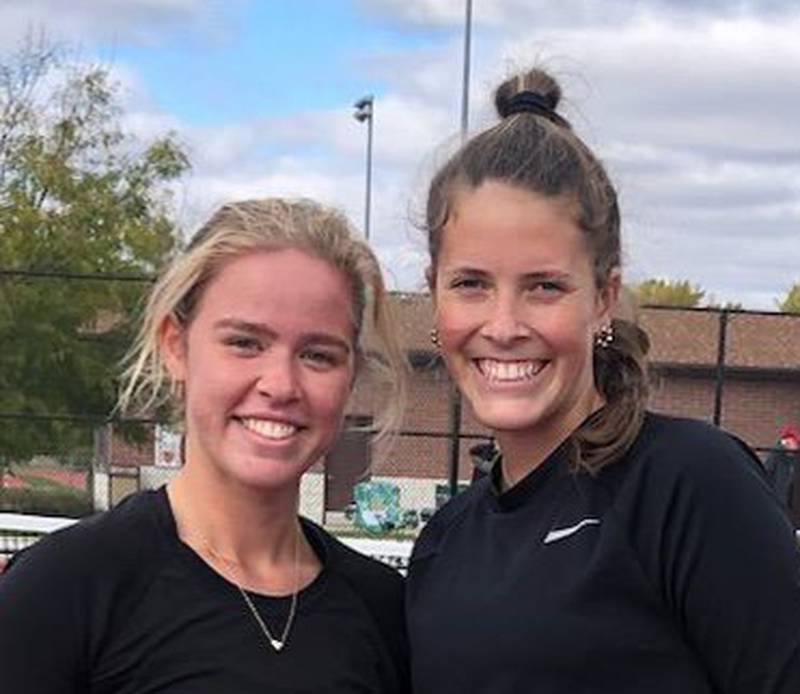 Ottawa senior tennis players Emma Cushing (left) and Rylee O'Fallon.