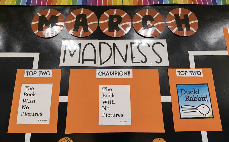 This year “The Book With No Pictures” went head to head with “Duck! Rabbit!,” in a match-up of top tier books. “The Book With No Pictures” retained its title as the champion, going back to back.