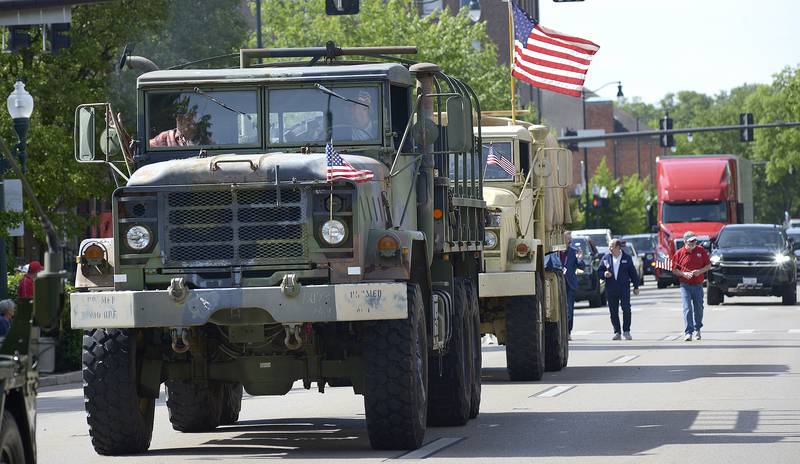 The Memorial Day parade makes it’s way down Columbus in Ottawa Monday to the Memorial Day ceremony in Washington Park.
