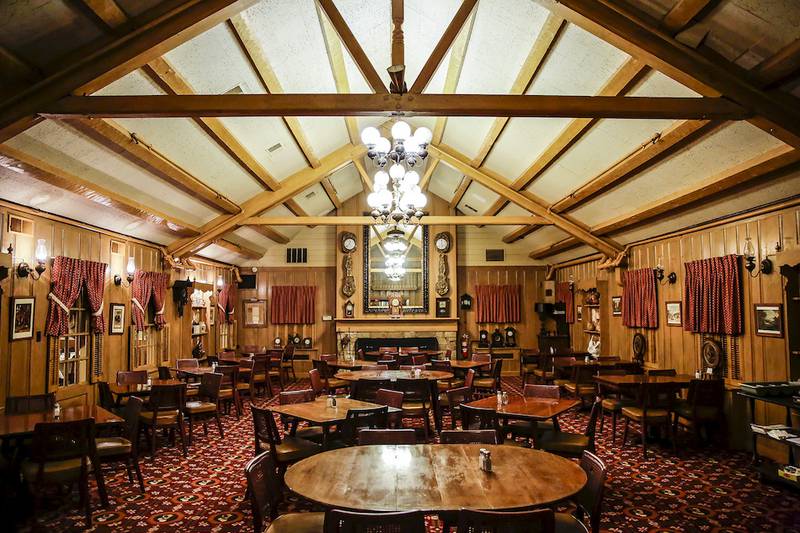 The original dining room at the White Fence Farm restaurant in Romeoville. The restaurant has been operating for 60 years.