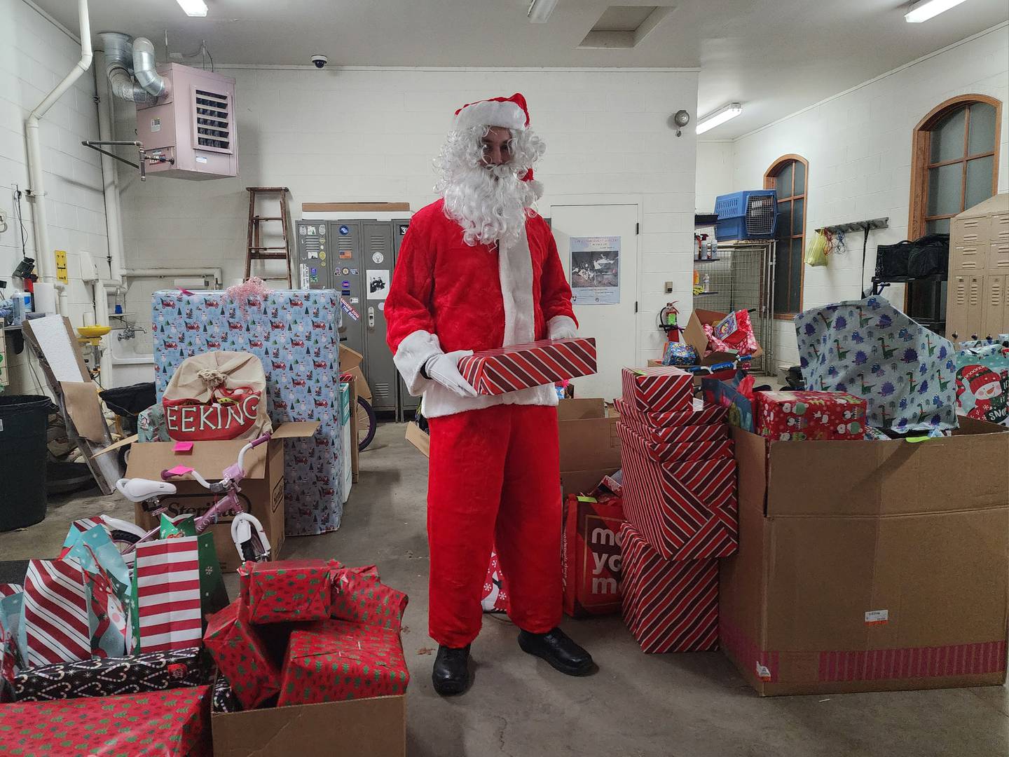 The presents were purchased entirely through the help and support of local businesses and residents that stepped up to ensure those in need have a merry Christmas.