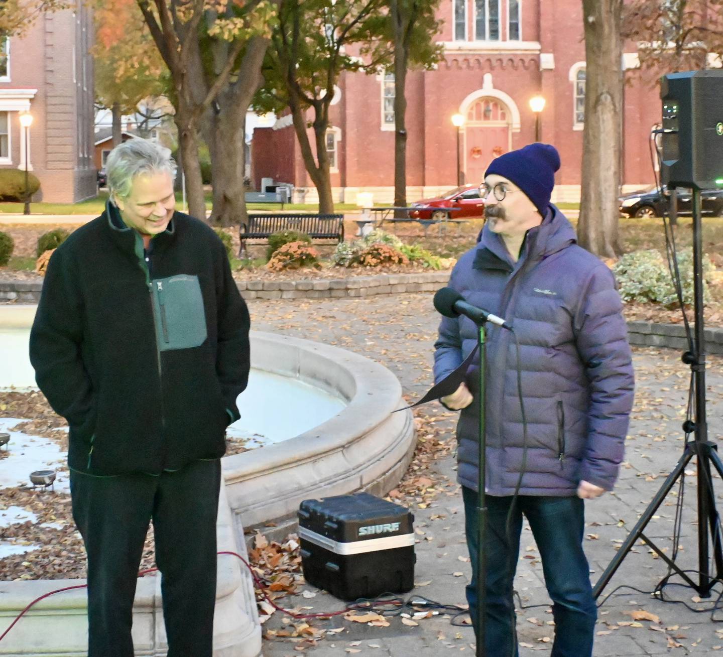Mayor Robb Hasty read a proclamation recognizing November as National Runaway Prevention Month in Ottawa along side YSB Executive Director Sam Tenuto.