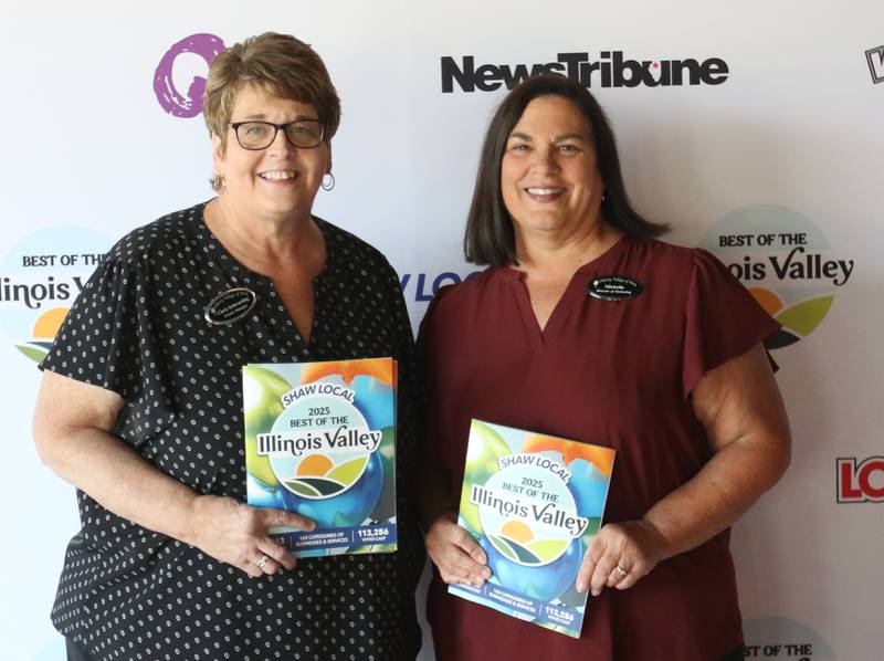 Chris Schwarting and Michelle Sommer of Liberty Village, pose for a photo during the second annual Best of the Illinois Valley event on Thursday at the Auditorium Ballroom in La Salle.
