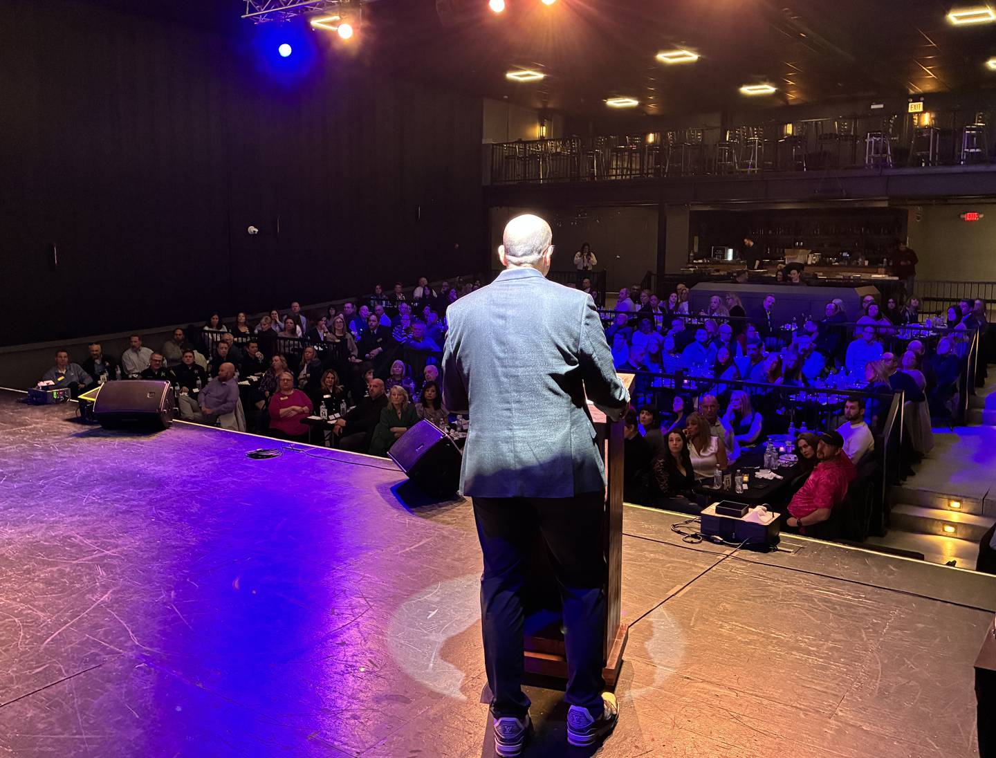 McHenry Mayor Wayne Jett presented his State of the City address to more than 200 people attending the McHenry Area Chamber of Commerce luncheon on Wednesday, Feb. 25, at The Vixen in downtown McHenry.