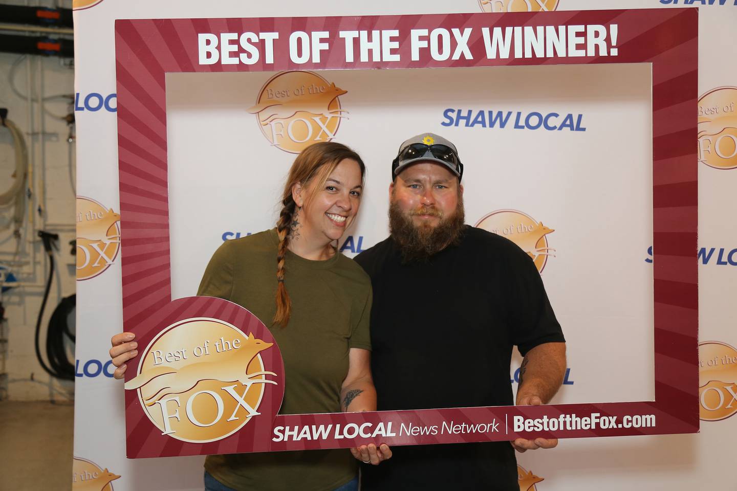 Nicole and Cole Hiller (Yorkville Flower Shop) pose for a Best of the Fox photo on Wednesday, June 25, 2025.