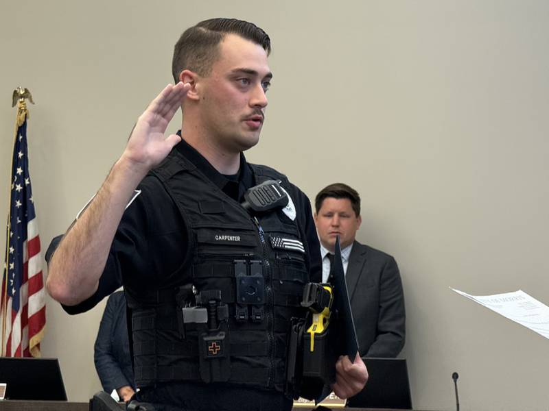 New Morris Officer Jace Carpenter.