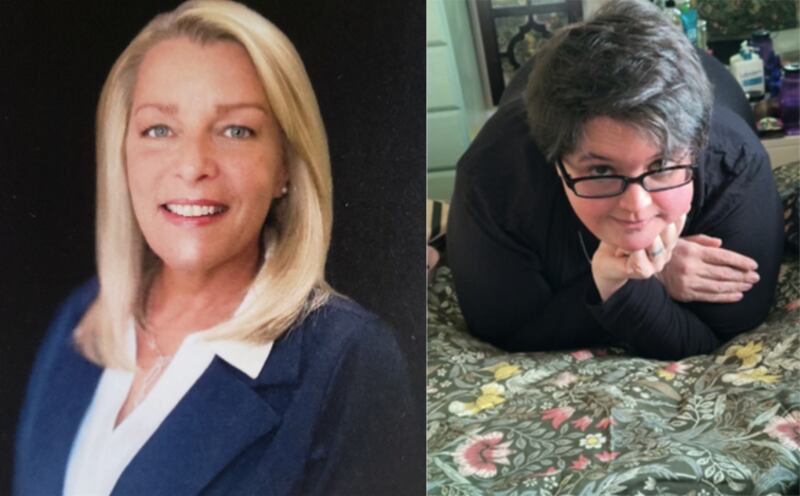 (From left) Republican Linda Besler and Democrat Cat Prescott are running against each other for DeKalb County Coroner in the November 2024 general election. (Photos provided by their campaigns)