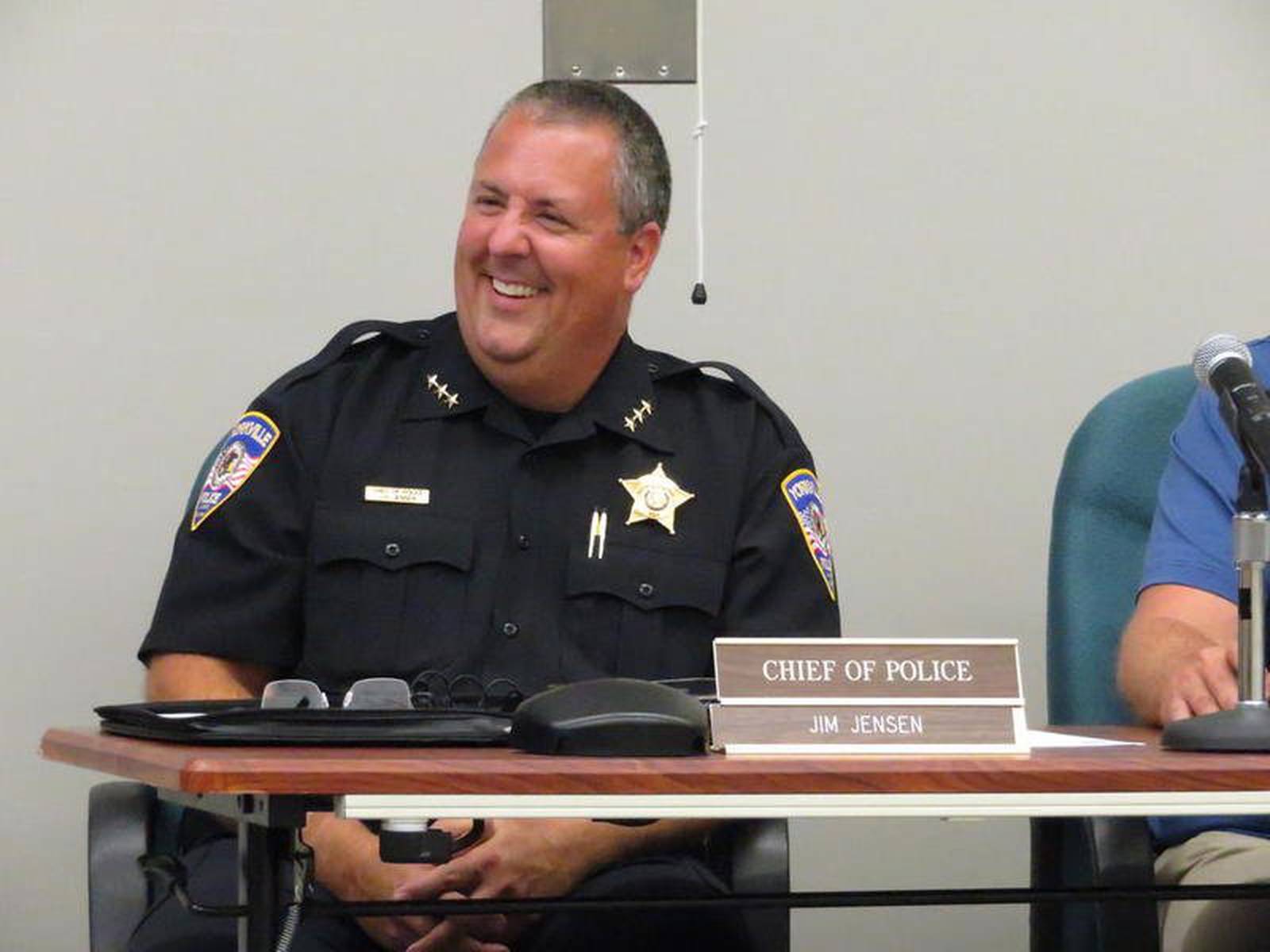 Video Jim Jensen gets sworn in as Yorkville's new Chief of Police