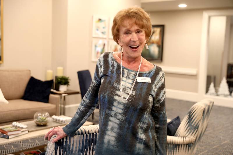Eighty-two-year-old Lindy Pond, a resident of Oak Trace senior living community in Downers Grove, fulfilled a long-time dream of skydiving recently.