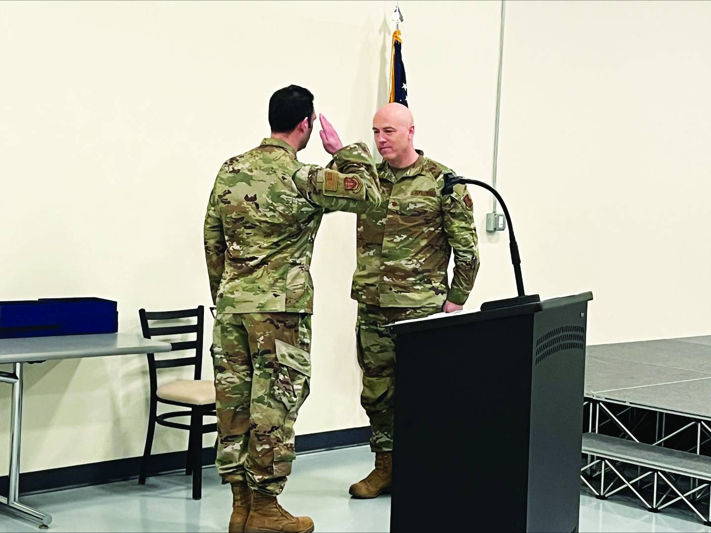 Jon Plaza is currently an E6 tech sergeant and hopes to make E7 soon. He’s been on two deployments, one to the United Arab Emirates and once to Saudi Arabia. He’s spent his entire career in vehicle maintenance, starting off working on fire trucks.