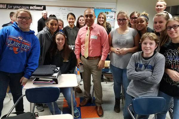 His 1st school job was custodian. Now he’s a dual-language teacher in Crystal Lake