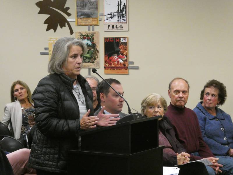 Dozens of community members, including Darlene Shappee of Fox River Grove, shown here, petitioned the Crystal Lake Park District during their meeting on Thursday, Nov. 17, 2022, to look into purchasing the Northwestern Medicine gym due to close at the end of the year.