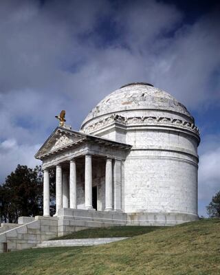 The Illinois Memorial at the Vicksburg National Military Park, Vicksburg, Mississippi. This photograph by Carol M. Highsmith is in the public domain care of the Library of Congress.