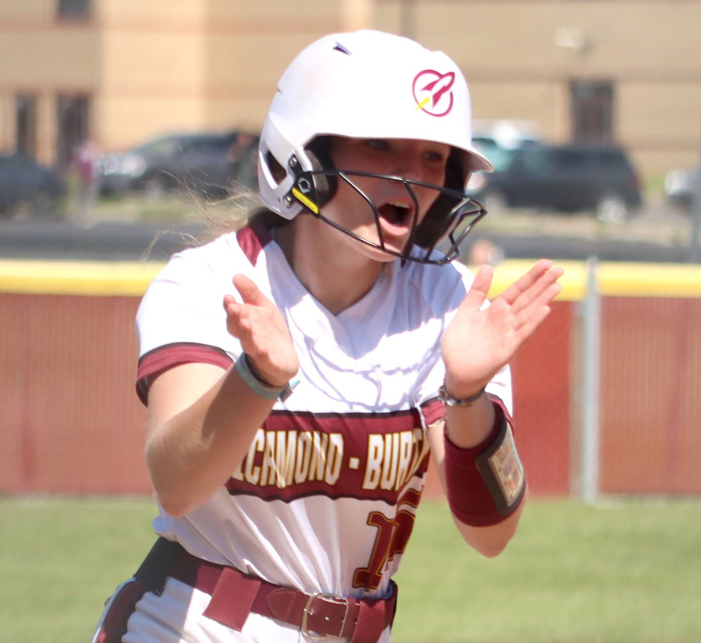 Richmond-Burton’s Rebecca Lanz heads toward home on a home run against North Boone  in IHSA Class 2A Regional Title Game action softball at Richmond-Burton High School in Richmond  on Saturday, May 24, 2025.