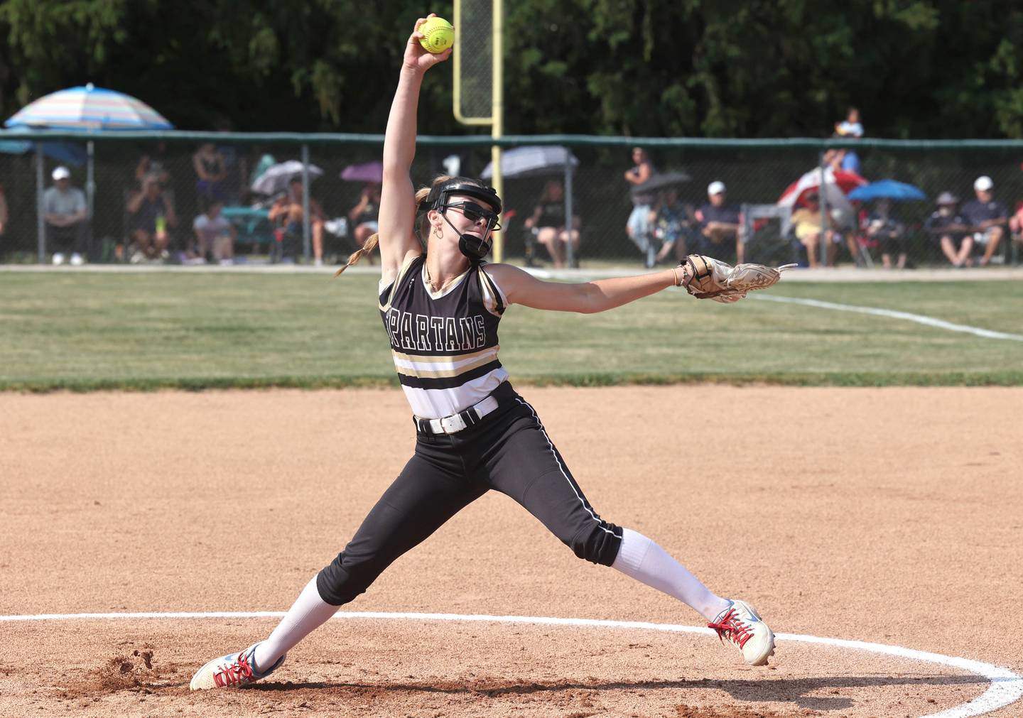 Sycamore's Alyssa Wilkerson delivers a pitch during their Class 3A supersectional game against Antioch Monday, June 5, 2023, at Kaneland High School in Maple Park.