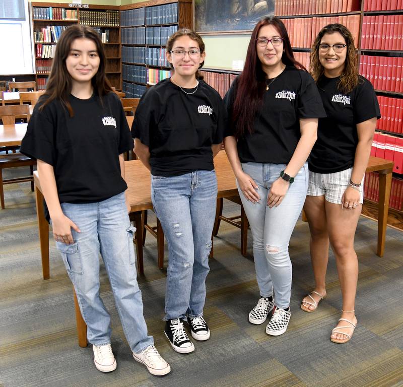 La Salle-Peru High School students earning the State Seal of Biliteracy in the 2022-2023 school year are (from left) Amy Luaisa, Anya De La Luz, Deisy Padilla and Lizbeth Gonzalez.