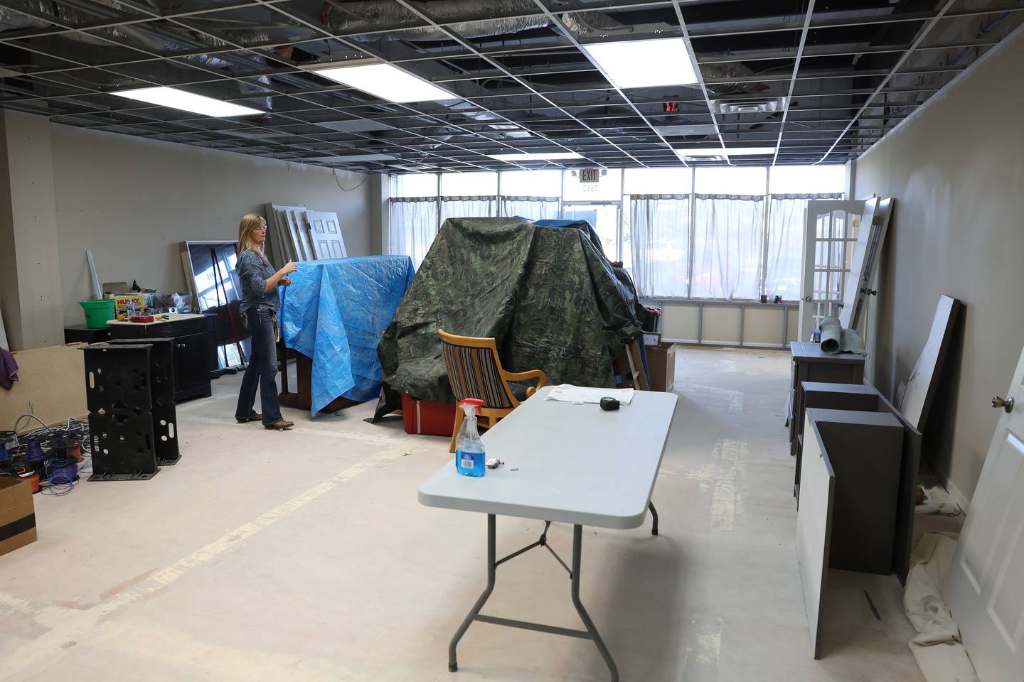 Donna Riedlage stands in the program room of the soon to be opened Allen Force Recreation Center in Joliet on Thursday, Oct. 10, 2024.